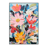Radiant Petals Colorful Floral Abstract Painting #MV0919(99)