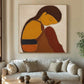 Amber Dream Quiet Figure Painting