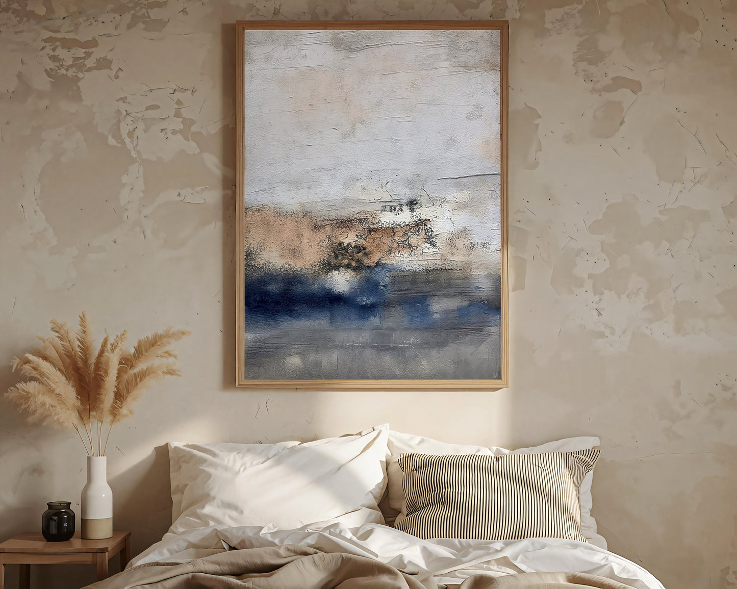 Neutral Abstract Textured Painting