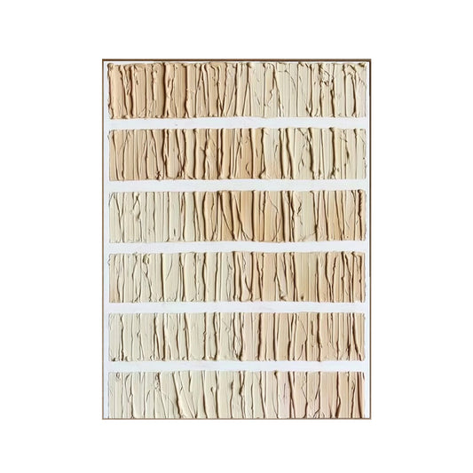 Neutral Striped Texture – Minimalist Abstract Painting