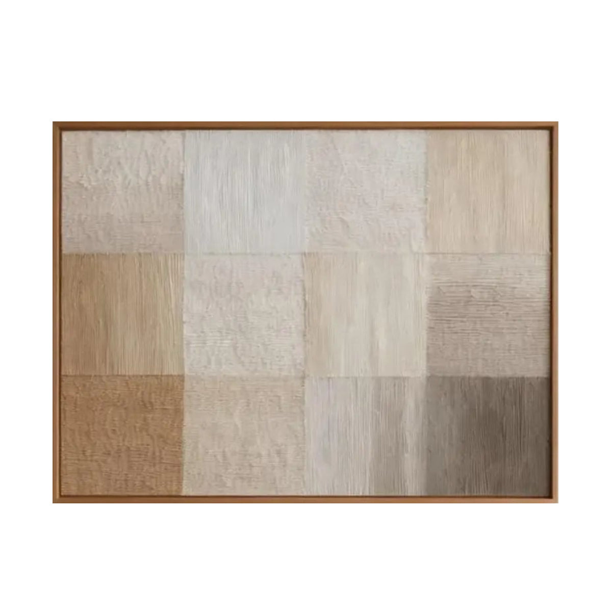 Neutral Texture Grid – Minimalist Abstract Wall Art
