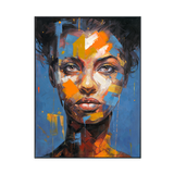 Bold Gaze Abstract Portrait Painting #P2617