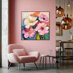 Colorful Floral Oil Painting #P2631