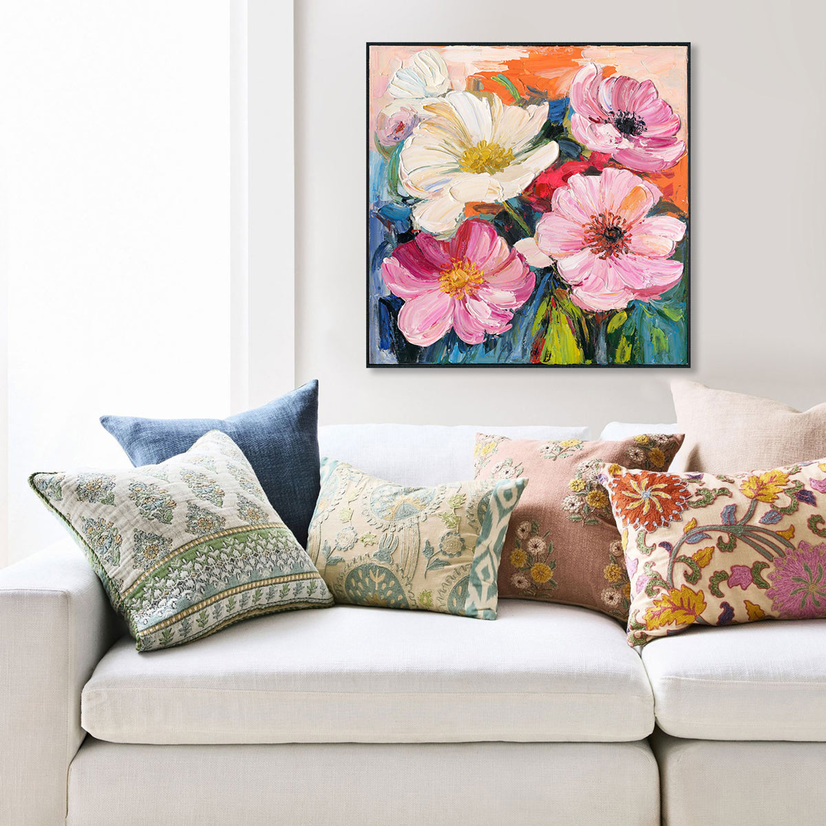 Colorful Floral Oil Painting #P2631