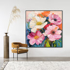 Colorful Floral Oil Painting #P2631