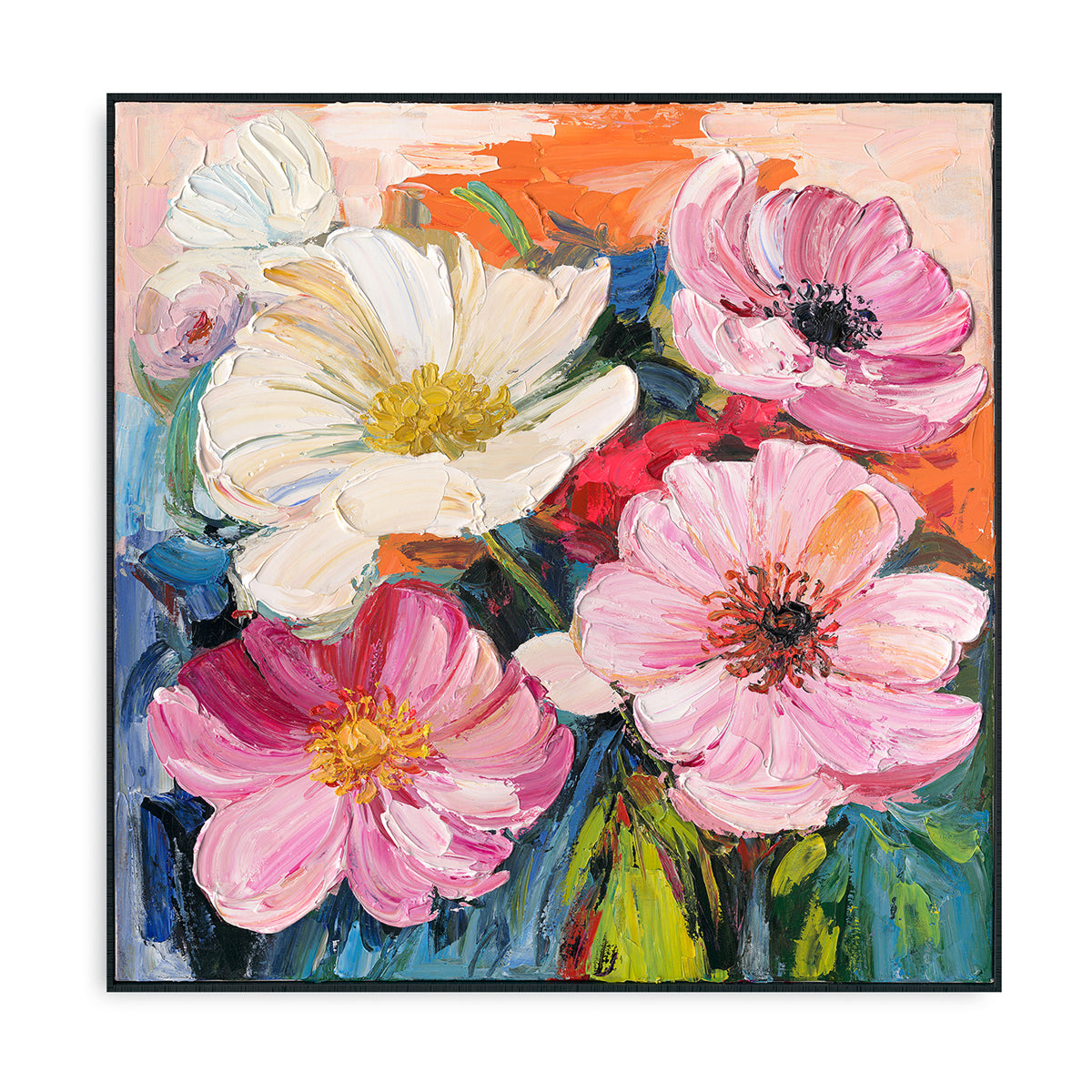 Colorful Floral Oil Painting #P2631