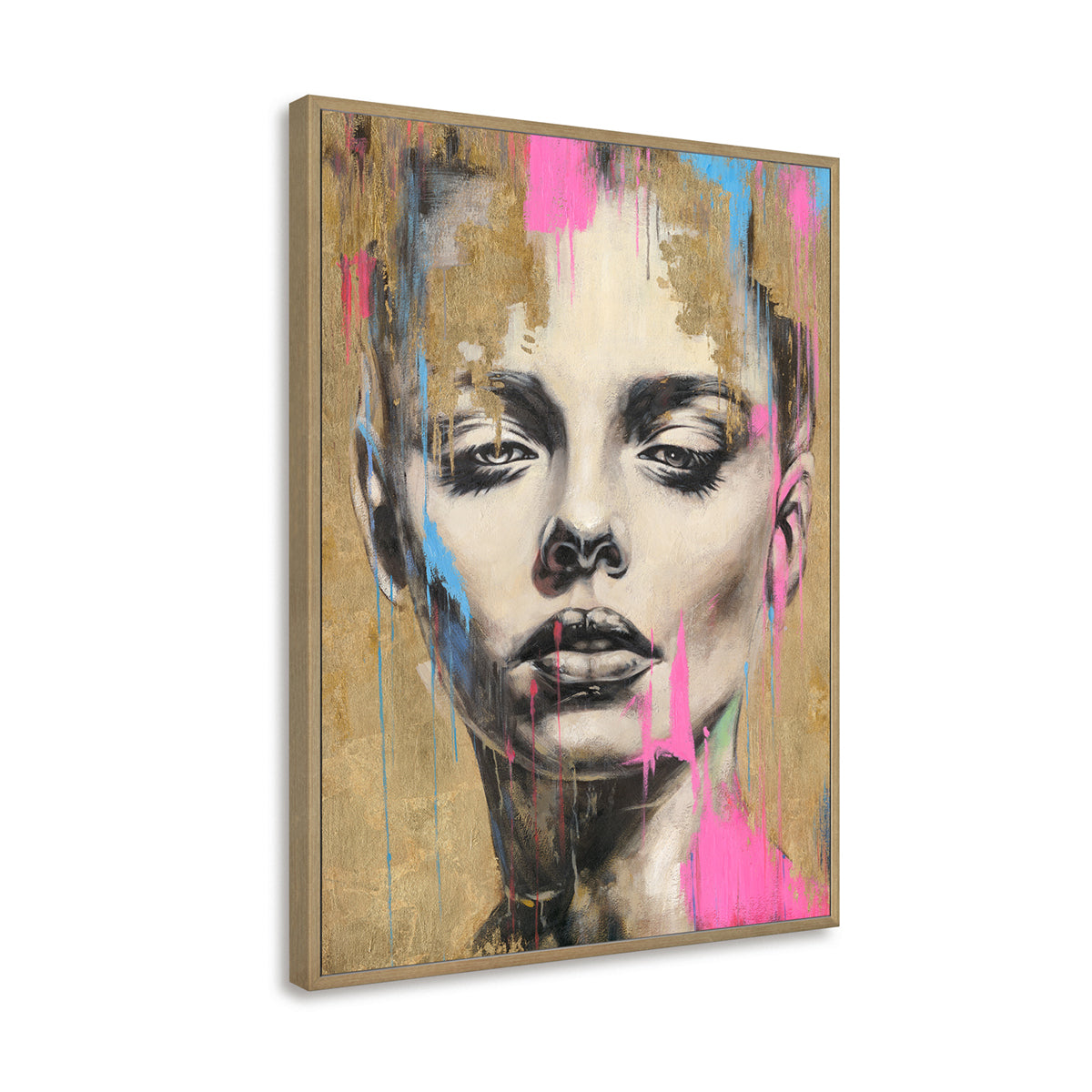 Gold Texture Female Portrait #P2632