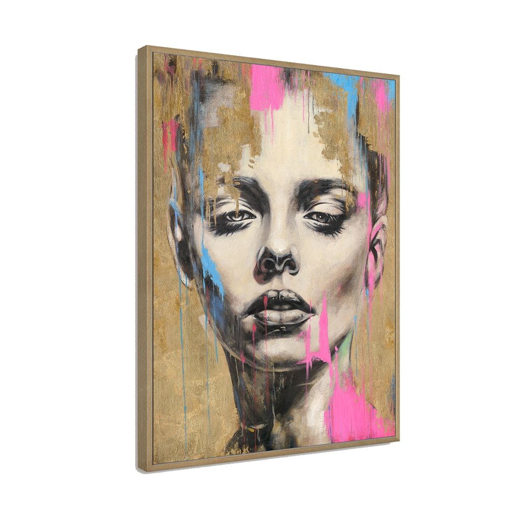 Gold Texture Female Portrait #P2632
