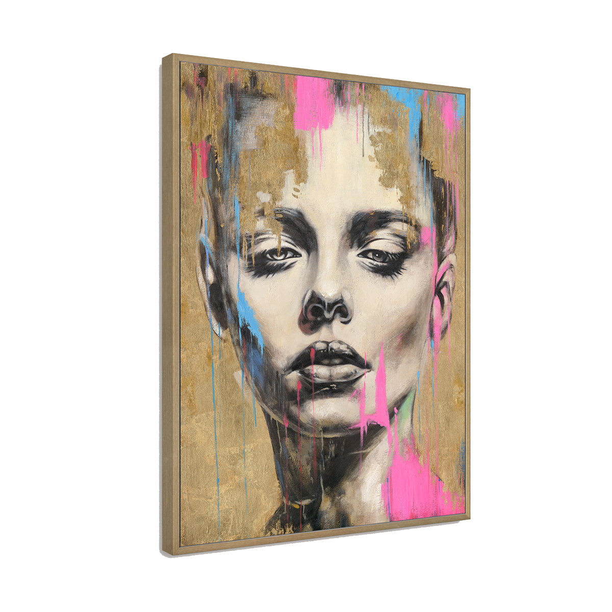 Gold Texture Female Portrait #P2632