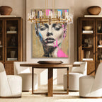 Gold Texture Female Portrait #P2632