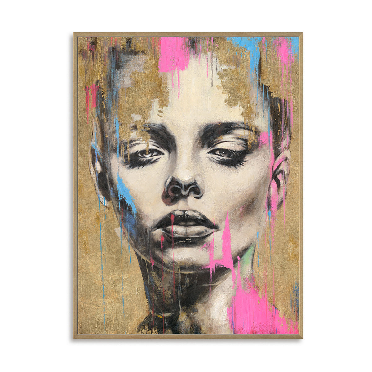 Gold Texture Female Portrait #P2632