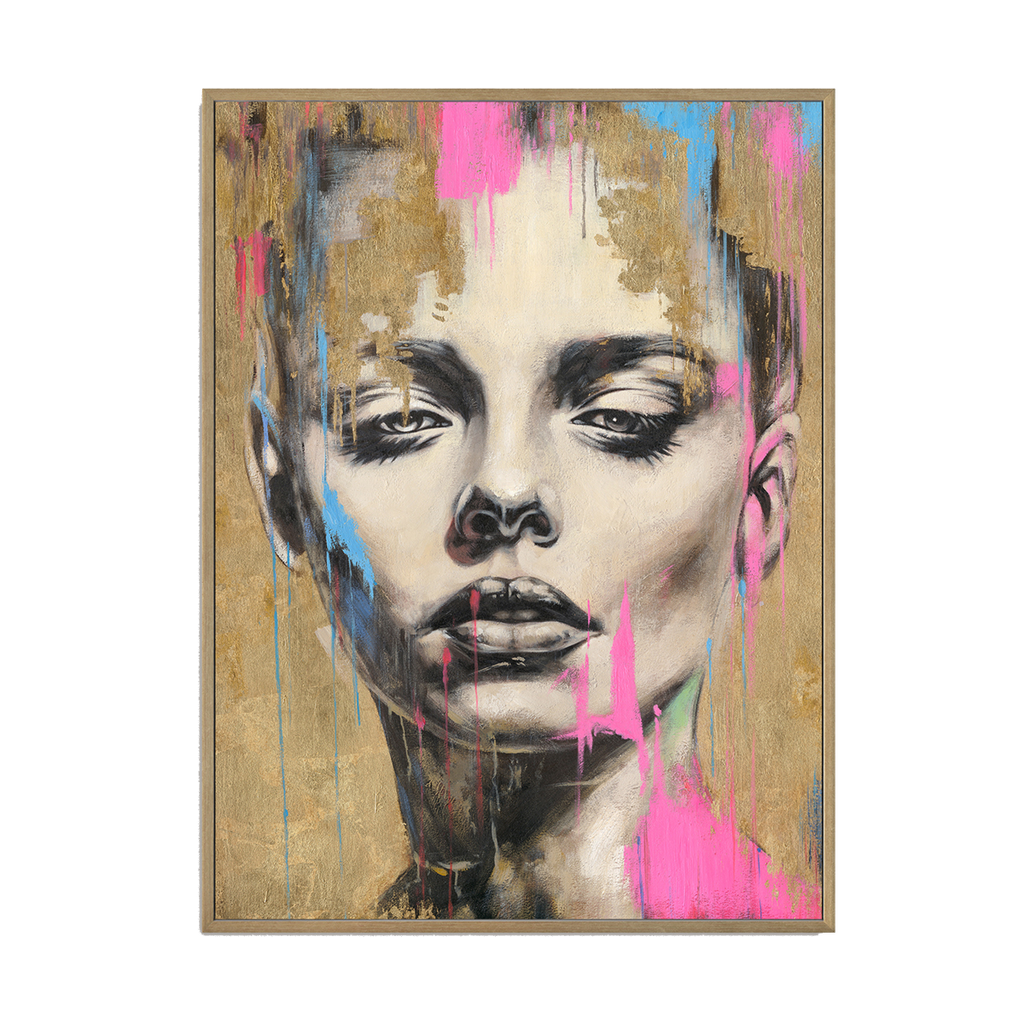 Gold Texture Female Portrait #P2632