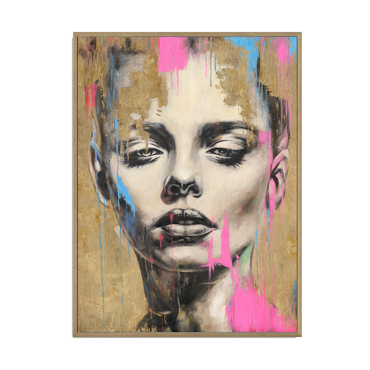 Gold Texture Female Portrait #P2632