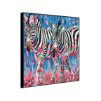 Colorful Zebra Oil Painting #P2646