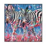 Zebra Rhythm Colorful Animal Painting #P2646