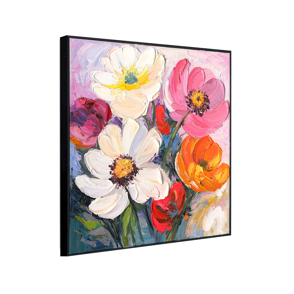 Vibrant Floral Oil Painting #P2657