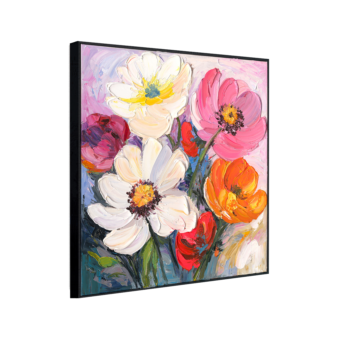 Spring Harmony Colorful Floral Painting #P2657