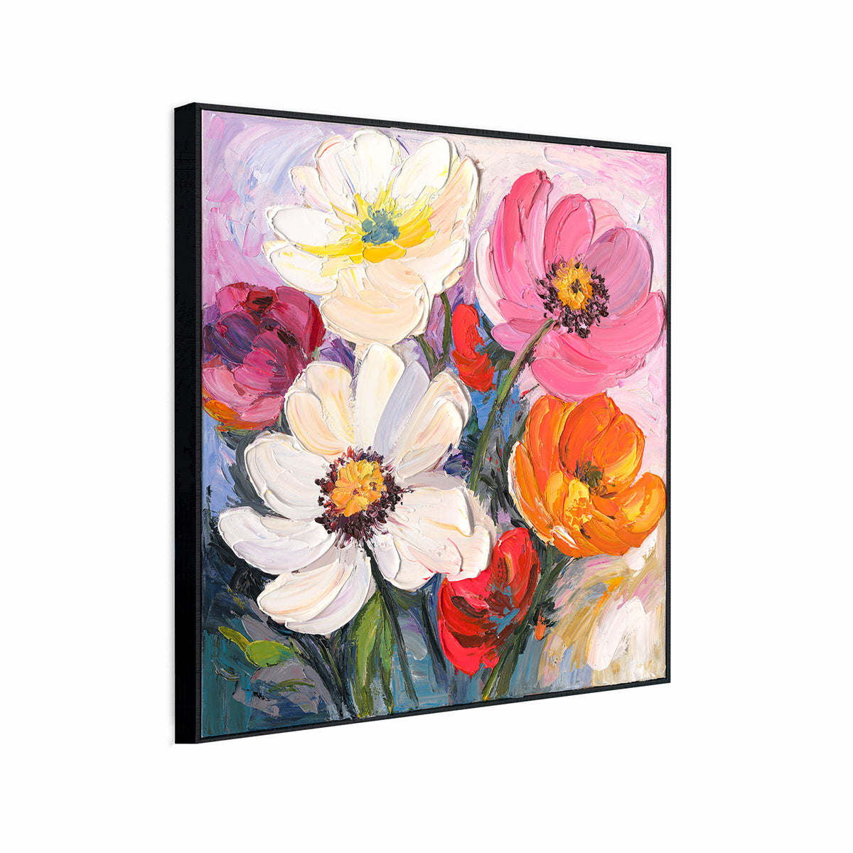 Vibrant Floral Oil Painting #P2657