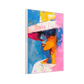 Sunset Fedora Colorful Portrait Painting #P2760