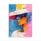 Sunset Fedora Colorful Portrait Painting #P2760