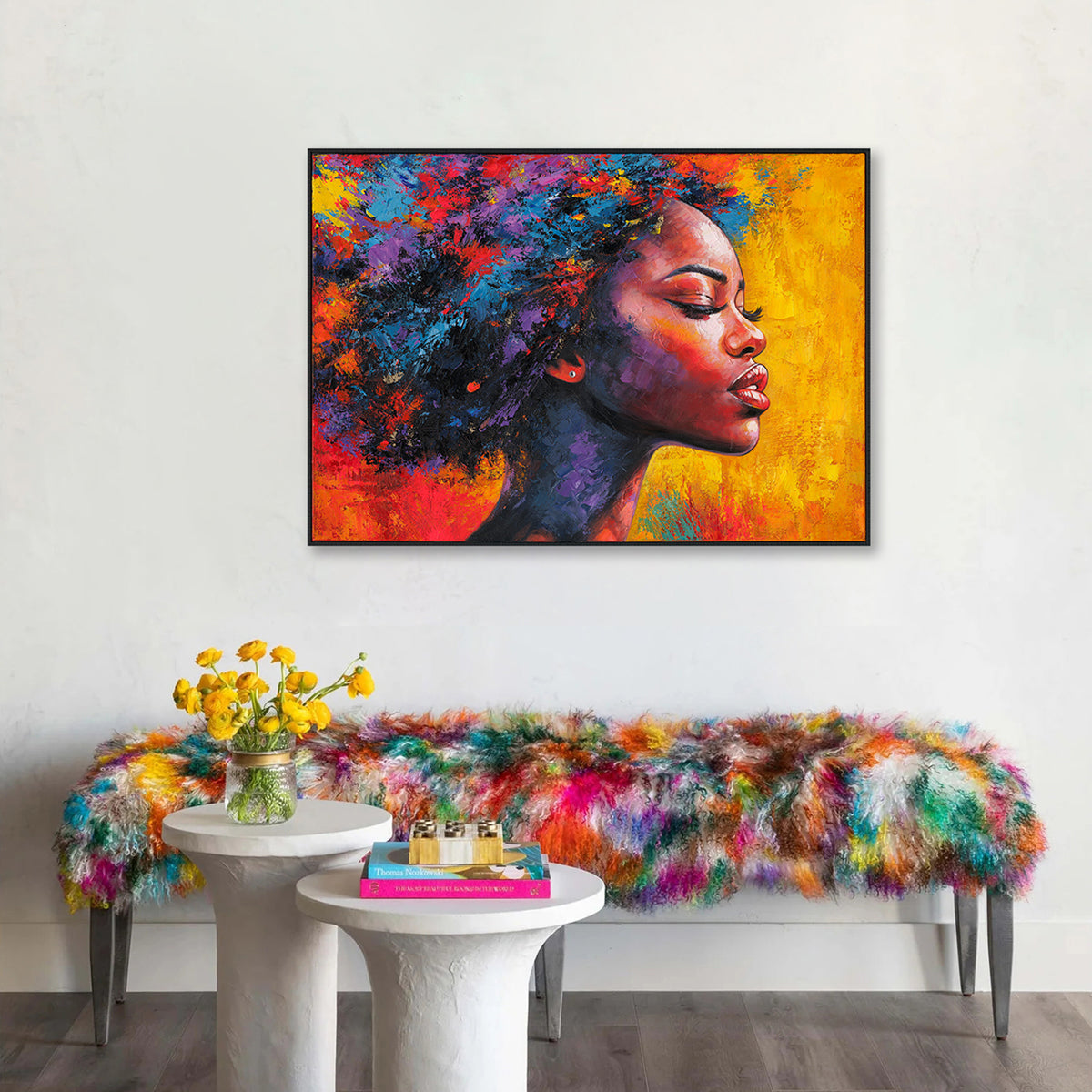 Abstract Dancer Colorful Portrait #P2782