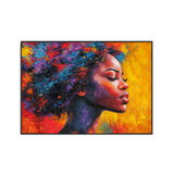 Ember Crown Profile Portrait Painting #P2782