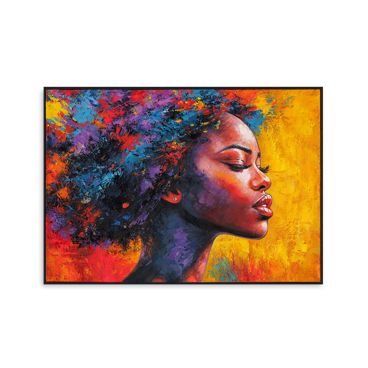 Abstract Dancer Colorful Portrait #P2782