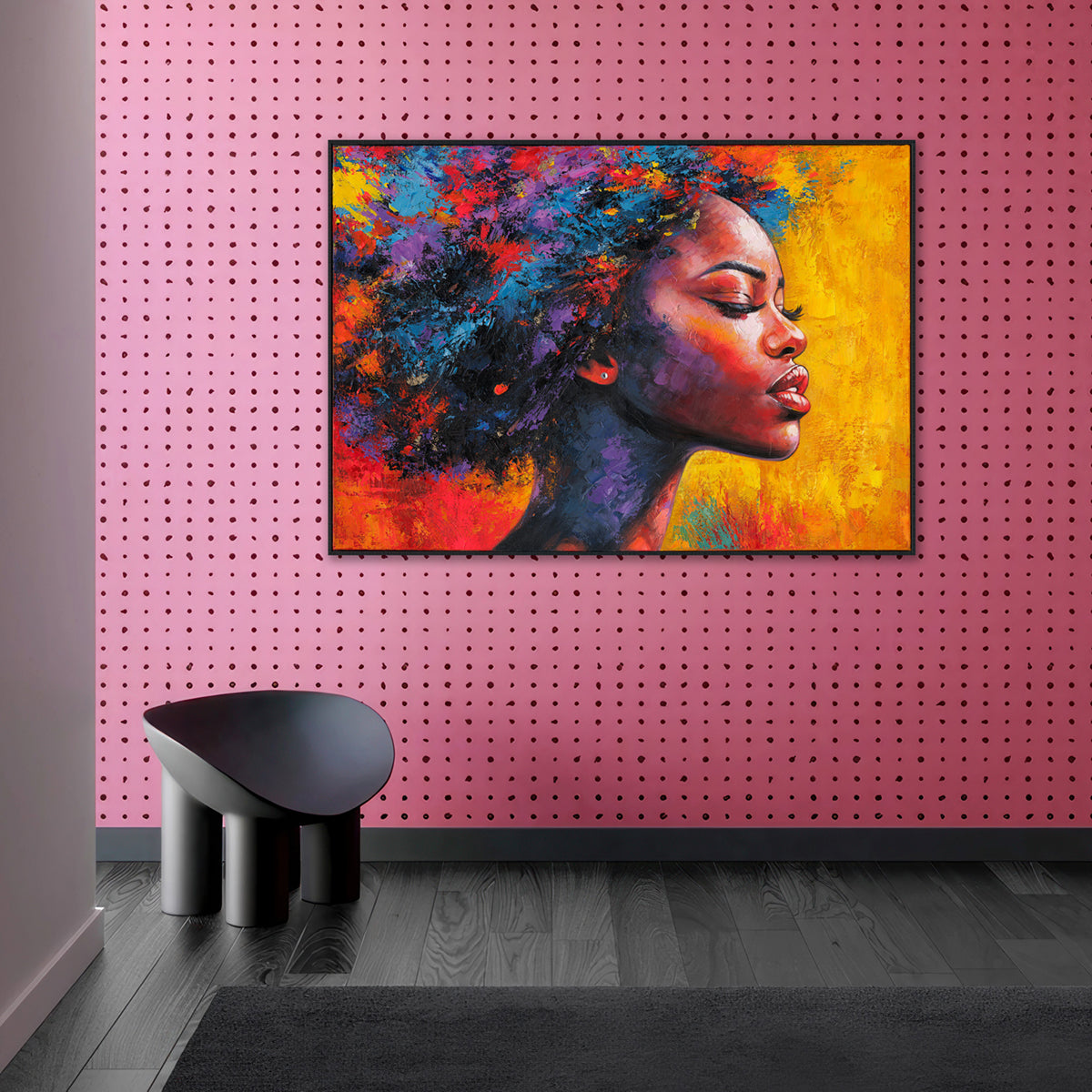 Abstract Dancer Colorful Portrait #P2782