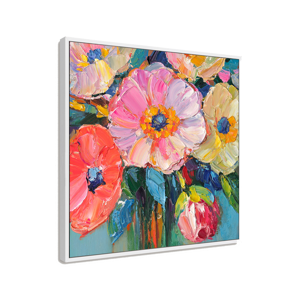 Vibrant Floral Oil Painting #P2853