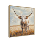 Longhorn Cow Oil Painting #P2861
