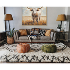 Longhorn Cow Oil Painting #P2861