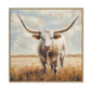 Prairie Monarch Longhorn Cow Painting #P2861
