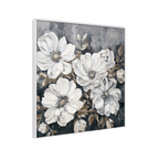 White Floral Oil Painting #P3501