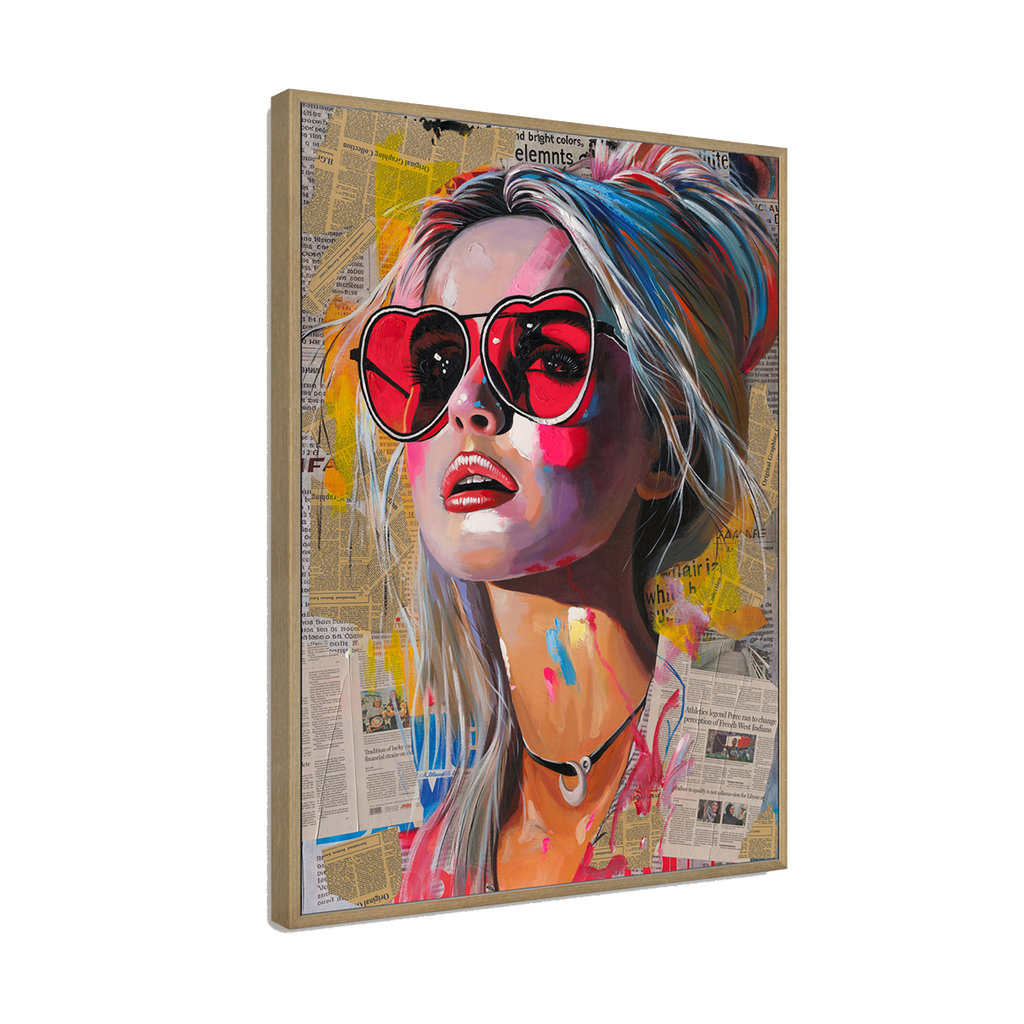 Cool Grey Abstract Female Portrait Art #P4017