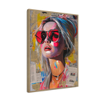 Cool Grey Abstract Female Portrait Art #P4017