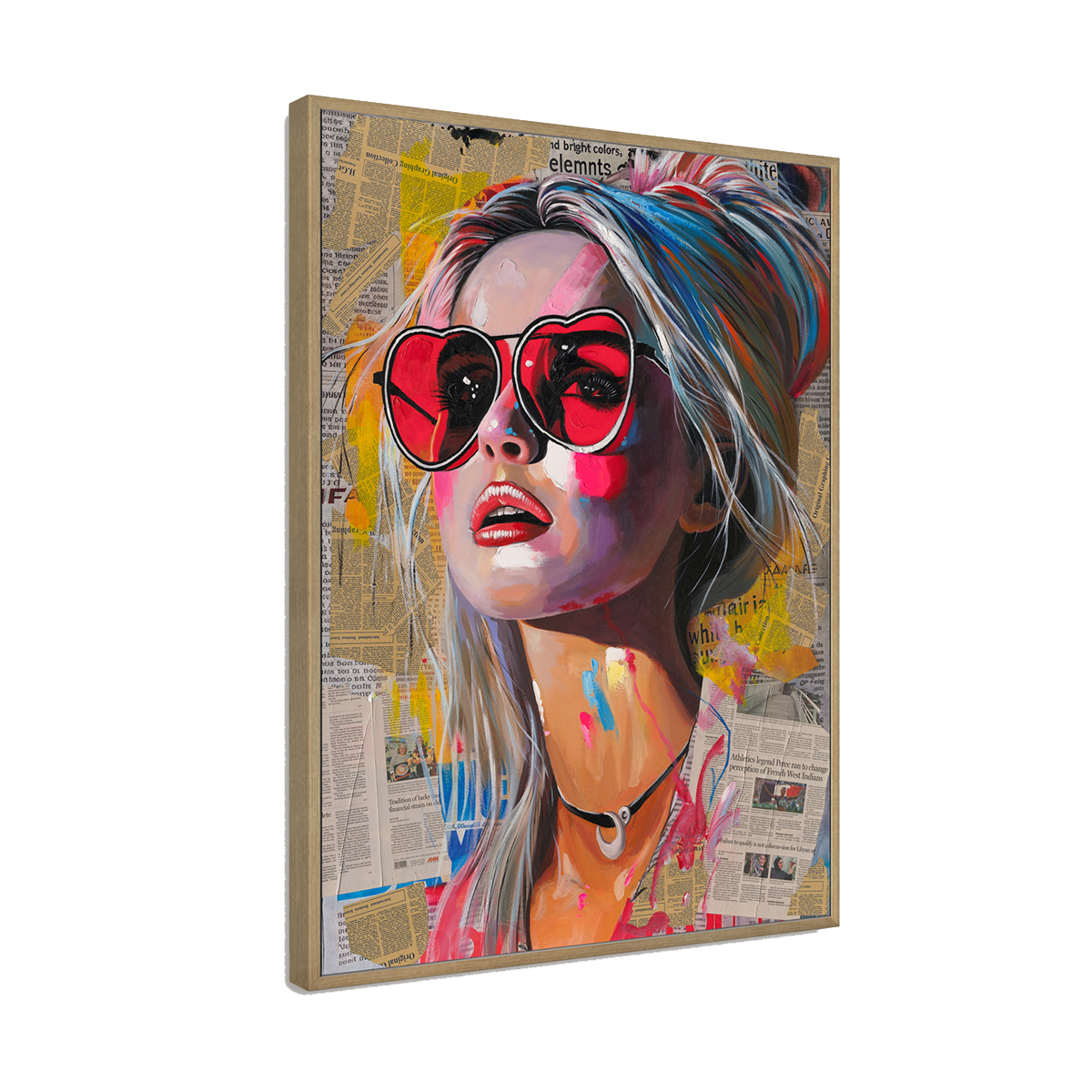 Cool Grey Abstract Female Portrait Art #P4017