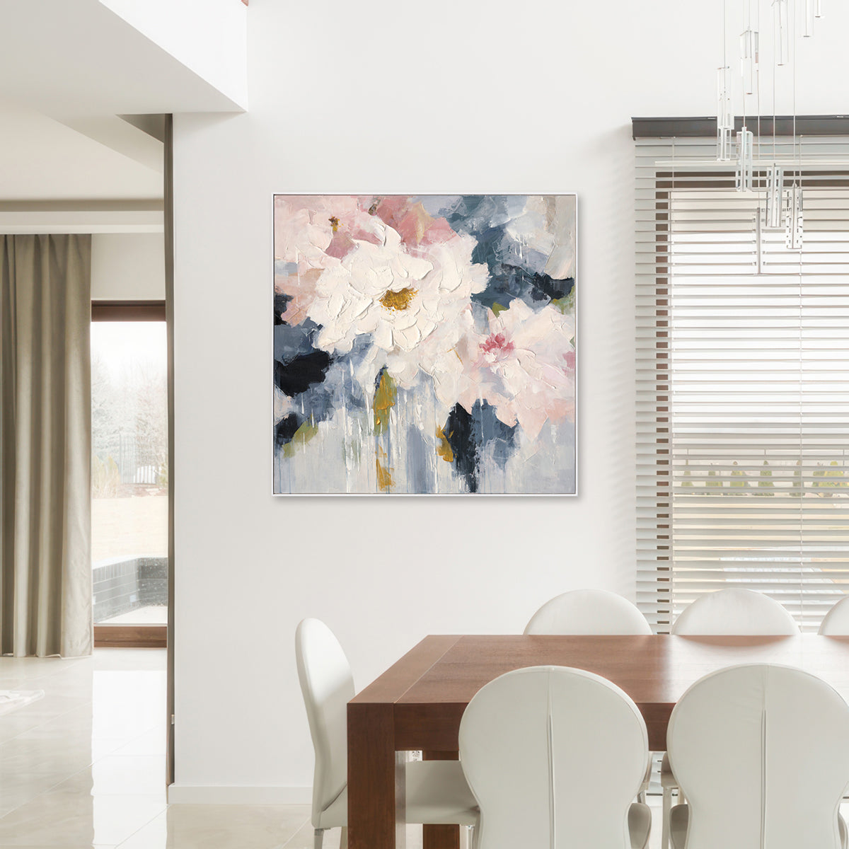 Soft Floral Oil Painting #P4582