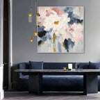Soft Floral Oil Painting #P4582