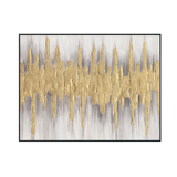 Golden Pulse Textured Abstract Painting #M4737