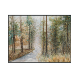 Forest Pathway Watercolor Landscape #M3558