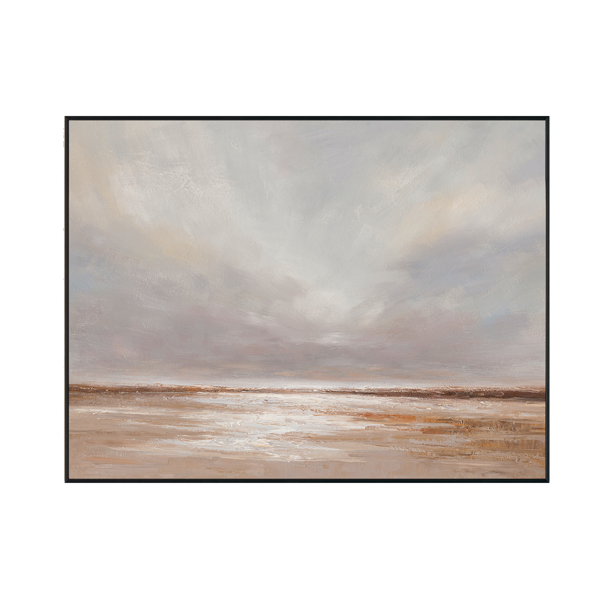 Soft Glow Textured Floral Painting #M0686