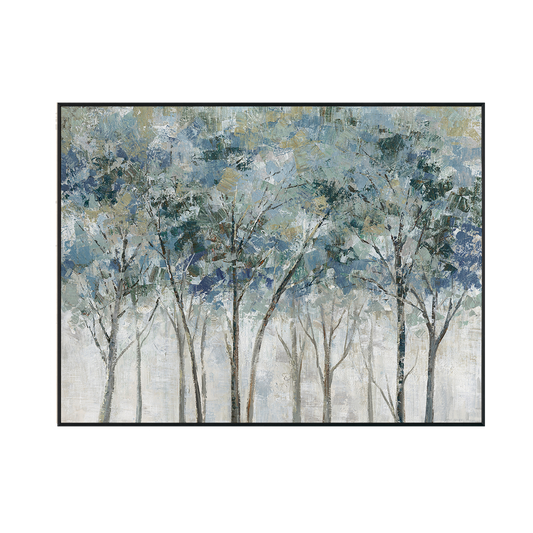 Forest Whispers Abstract Trees Painting #M0594