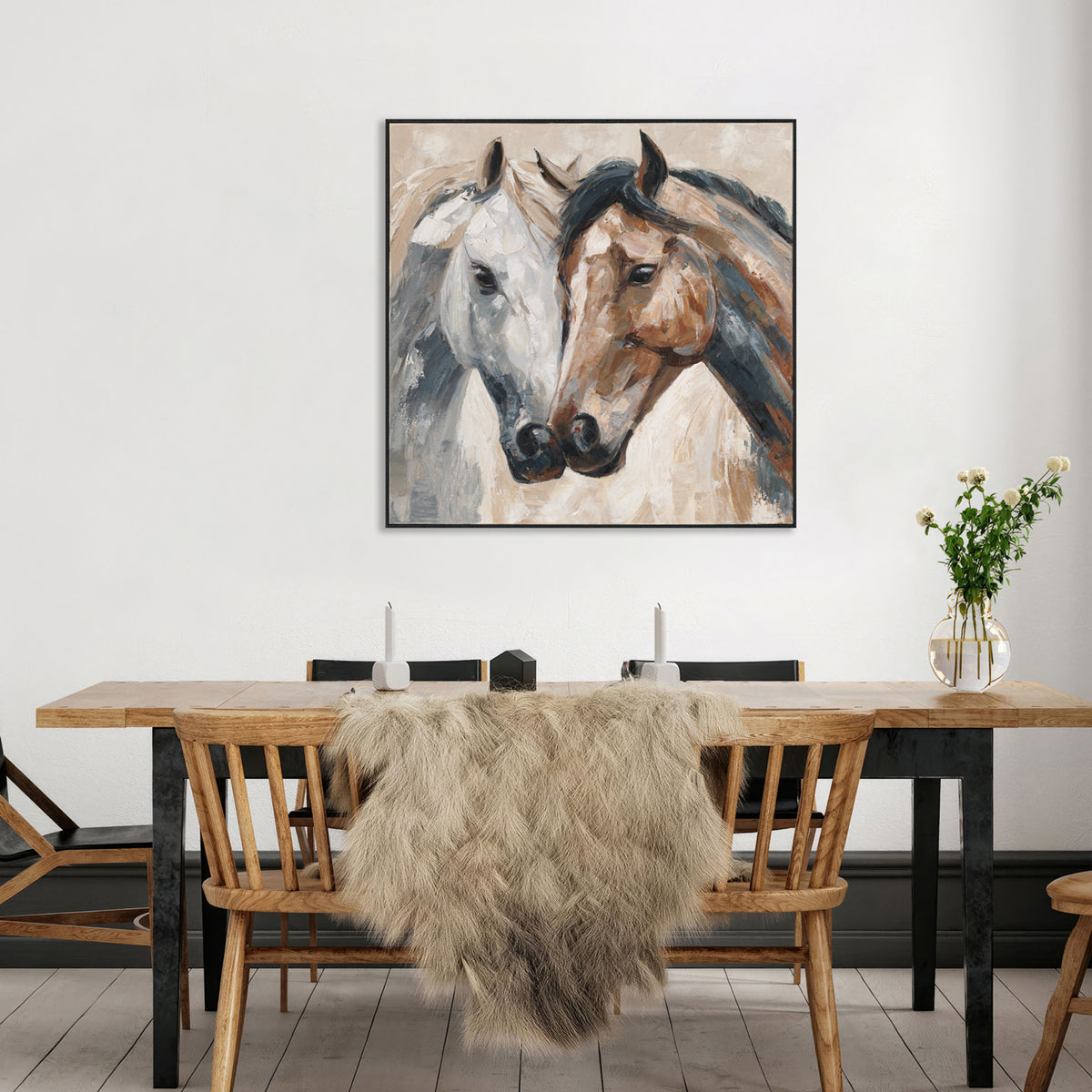 Whisper Bond Horse Duo Painting #P4692