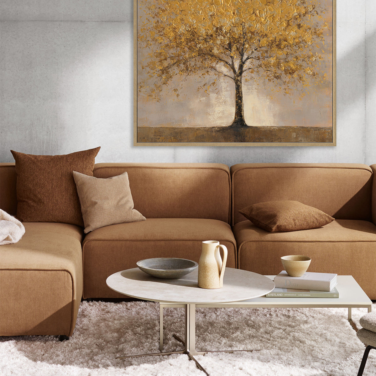 Golden Tree Oil Painting for Home Décor #P4694