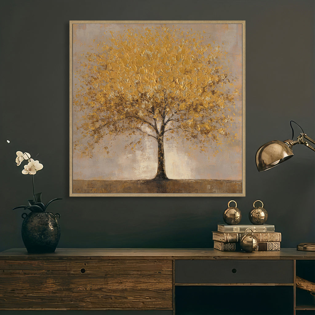 Golden Tree Oil Painting for Home Décor #P4694