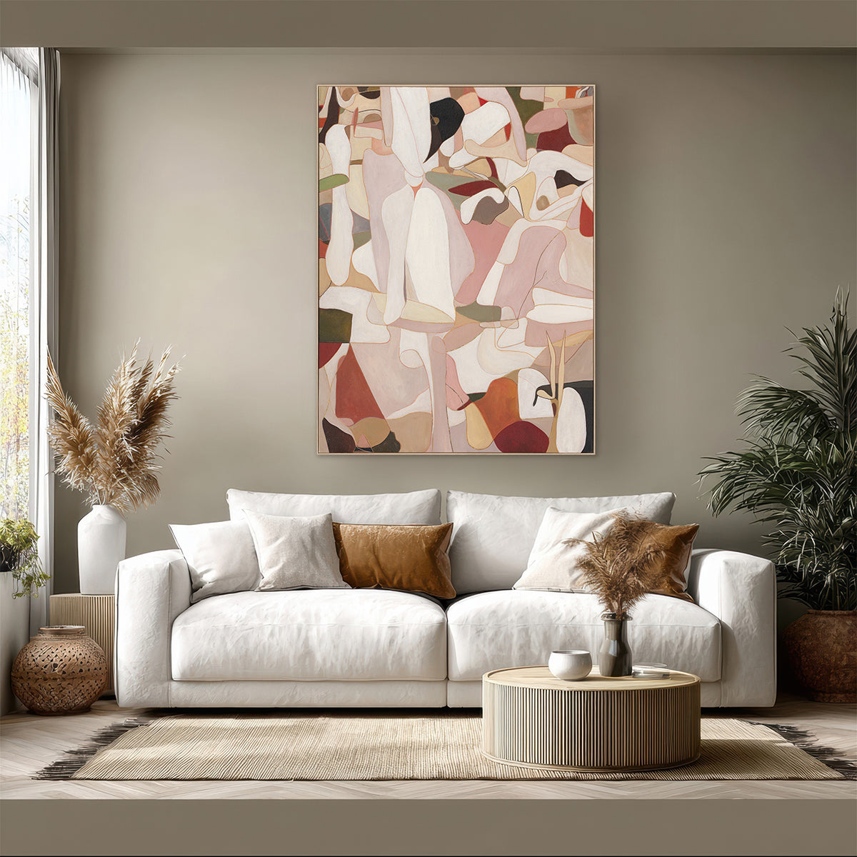 Warm Tone Abstract Silhouette #P4756