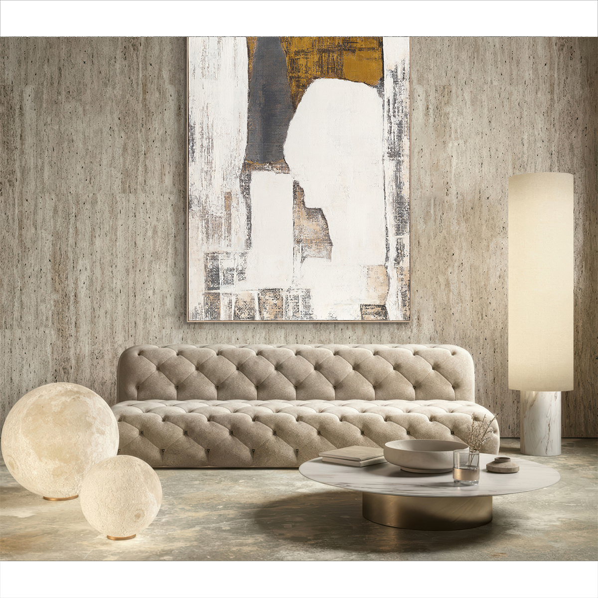 White Gold Grey Abstract Texture #P4758