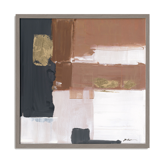 Copper Glow Abstract Painting #P5537