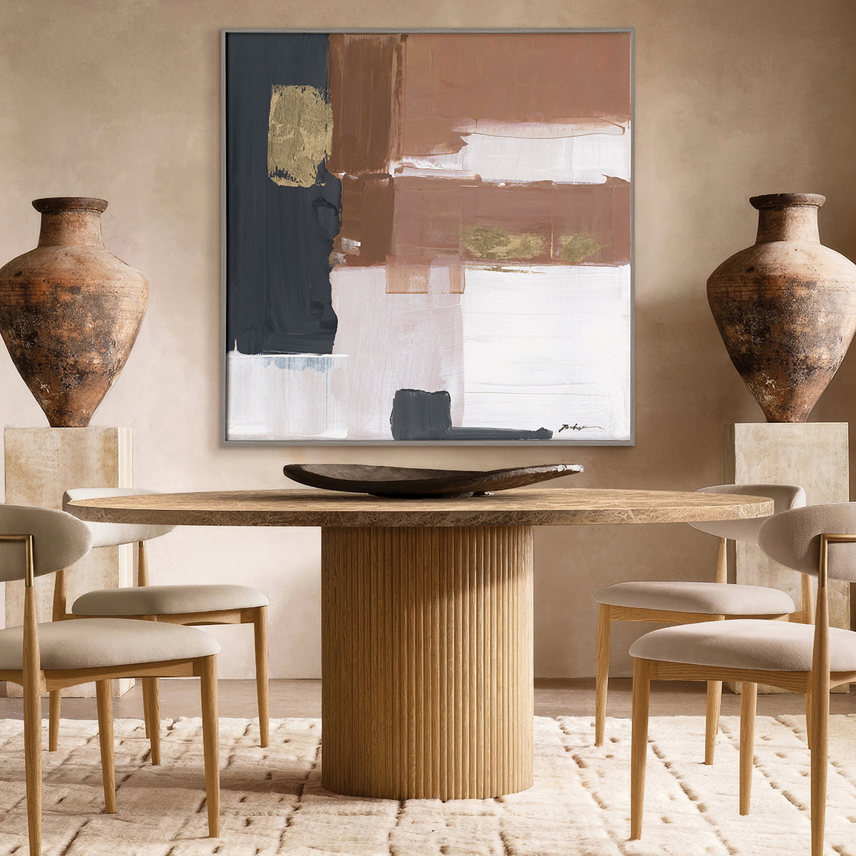 Copper Glow  Abstract Painting #P5537