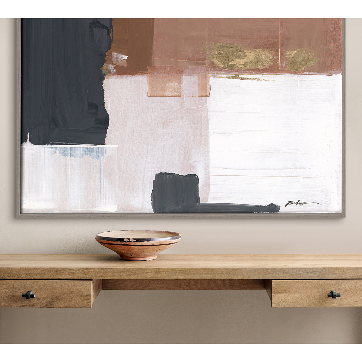 Copper Glow  Abstract Painting #P5537
